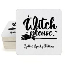 Witch Please Square Coasters