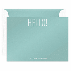 Cheerful Greetings Flat Shimmer Note Cards