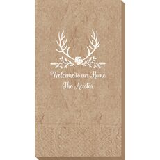 Pine Berry Antlers Bali Guest Towels