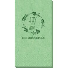Joy to the World Wreath Bali Guest Towels
