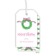 Pink Christmas Large Hanging Gift Tags