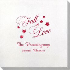 Elegant Fall In Love Bamboo Luxe Napkins