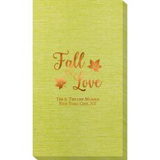 Big Autumn Fall In Love Bamboo Luxe Guest Towels