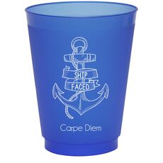 Ship Faced Colored Shatterproof Cups