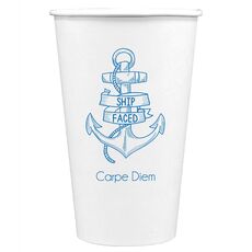 Ship Faced Paper Coffee Cups