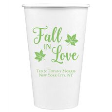 Big Autumn Fall In Love Paper Coffee Cups