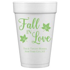 Big Autumn Fall In Love Styrofoam Cups