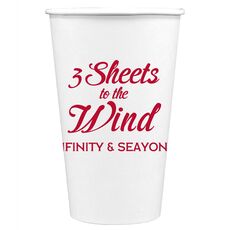 3 Sheets To The Wind Paper Coffee Cups