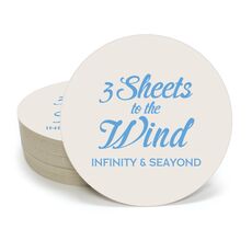 3 Sheets To The Wind Round Coasters