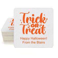 Trick or Treat Square Coasters