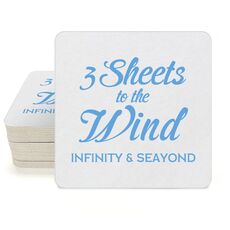 3 Sheets To The Wind Square Coasters