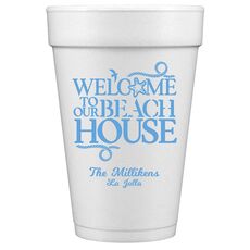 Beach House Styrofoam Cups