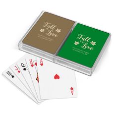 Big Autumn Fall In Love Double Deck Playing Cards