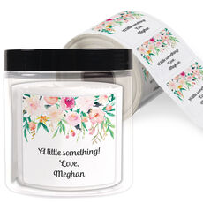 Spring Garden Square Gift Stickers in a Jar