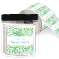 Chateau Garden Square Gift Stickers in a Jar