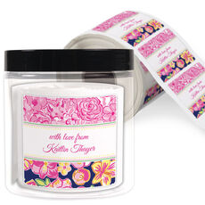 Hidden Fox Square Gift Stickers in a Jar