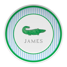 Green Gator Children's Plate