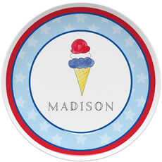 Red, White and Blue Children's Plate