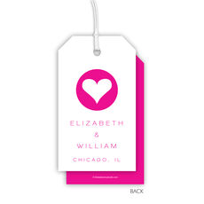 Modern Heart Vertical Hanging Gift Tags
