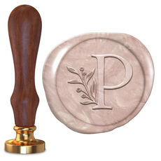 Initial and Vine Wax Seal Stamp