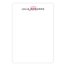 Simplicity Initials Petite Flat Note Cards