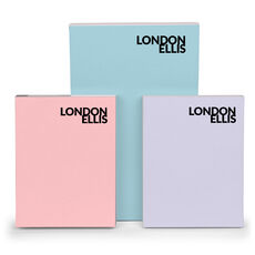 Bold Overlapping Text Notepad Set