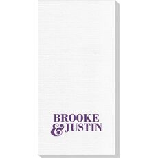 Ampersand Stacked Couple Deville Guest Towels