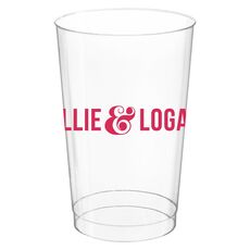 Large Ampersand Clear Plastic Cups