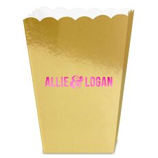 Large Ampersand Mini Popcorn Boxes