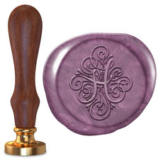 Ornate Initial Wax Seal Stamp