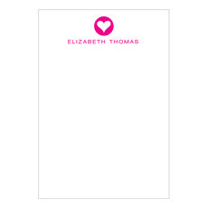 Modern Heart Petite Flat Note Cards