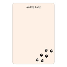 Darling Dog Paws Petite Flat Note Cards