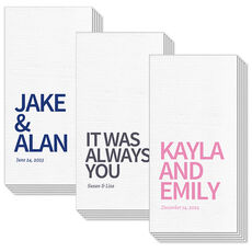 Create Your Own Headline Deville Guest Towels