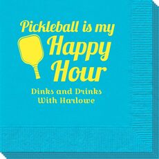 Pickleball Is My Happy Hour Napkins
