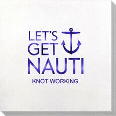 Let's Get Nauti Anchor Bamboo Luxe Napkins
