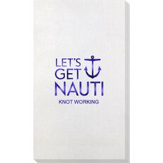 Let's Get Nauti Anchor Bamboo Luxe Guest Towels