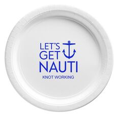 Let's Get Nauti Anchor Paper Plates