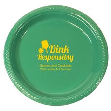 Dink Responsibly Plastic Plates