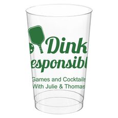 Dink Responsibly Clear Plastic Cups