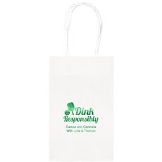 Dink Responsibly Medium Twisted Handled Bags
