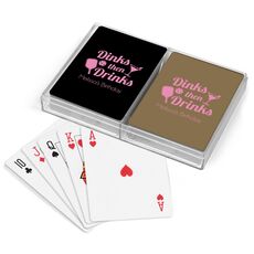 Dinks Then Martini Drinks Double Deck Playing Cards