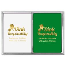 Dink Responsibly Double Deck Playing Cards