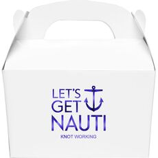 Let's Get Nauti Anchor Gable Favor Boxes