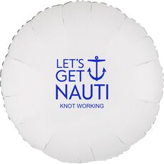 Let's Get Nauti Anchor Mylar Balloons