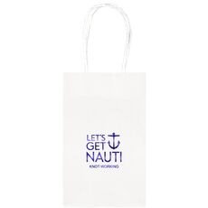 Let's Get Nauti Anchor Medium Twisted Handled Bags