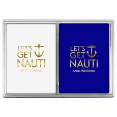 Let's Get Nauti Anchor Double Deck Playing Cards