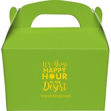 Happy Hour in the Desert Gable Favor Boxes