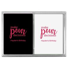 Make Pour Decisions Double Deck Playing Cards