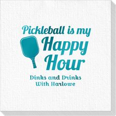 Pickleball Is My Happy Hour Deville Napkins