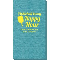 Pickleball Is My Happy Hour Bali Guest Towels